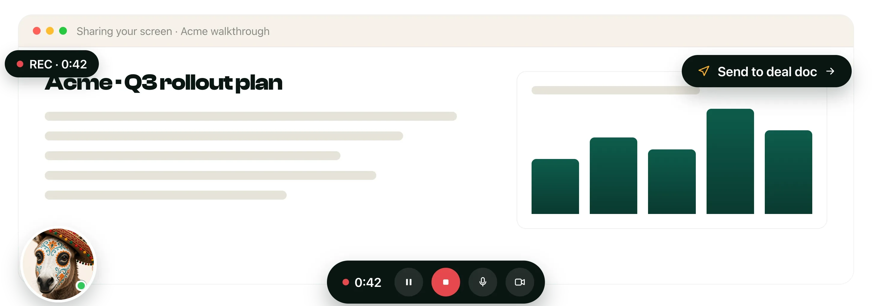 A recorded video answer instead of a second meeting